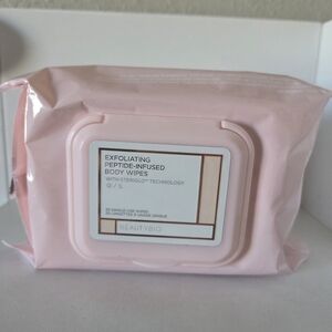 Pink Exfoliating Peptide-Infused Body Wipes